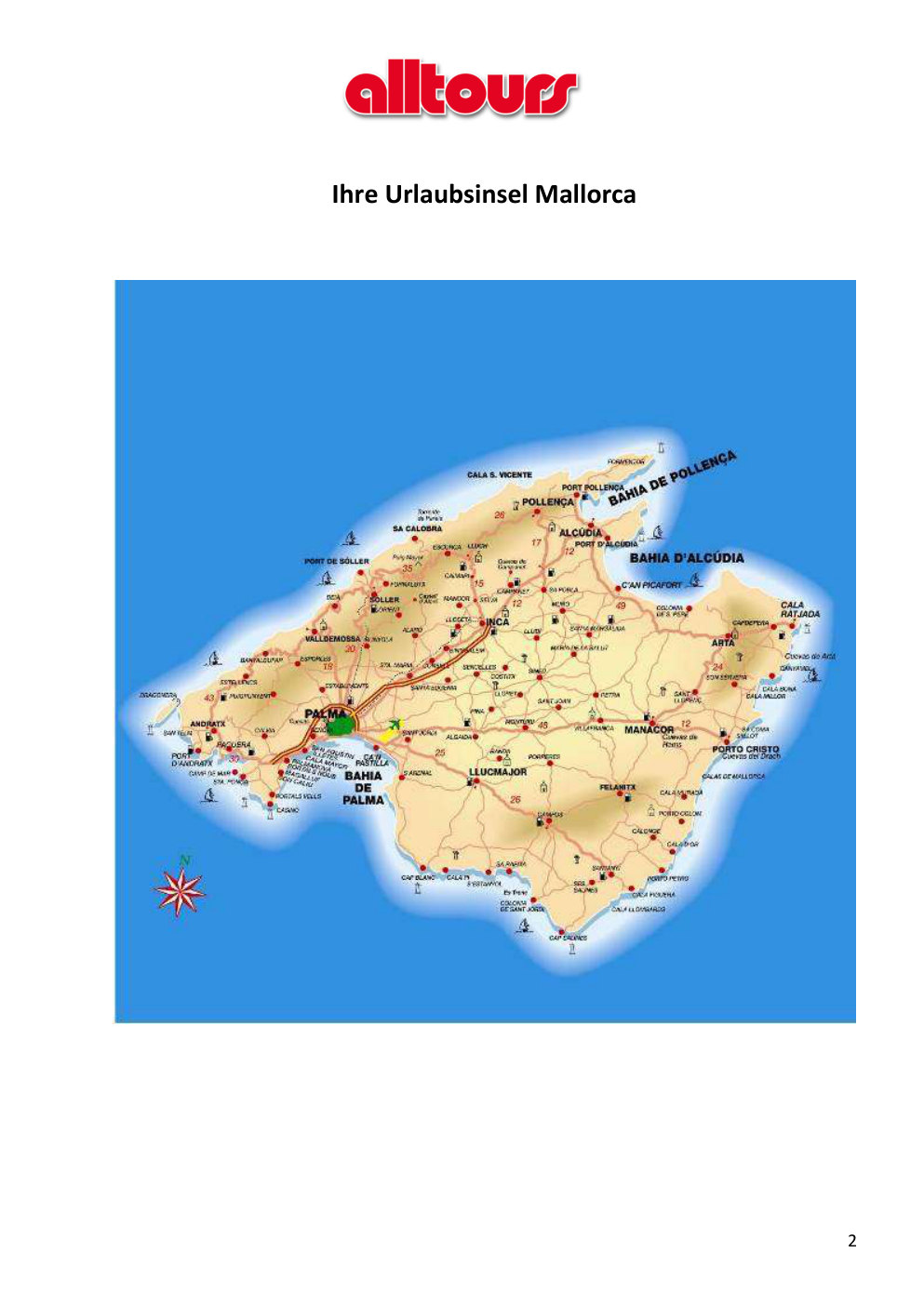 Infomappe Mallorca, Seite 2