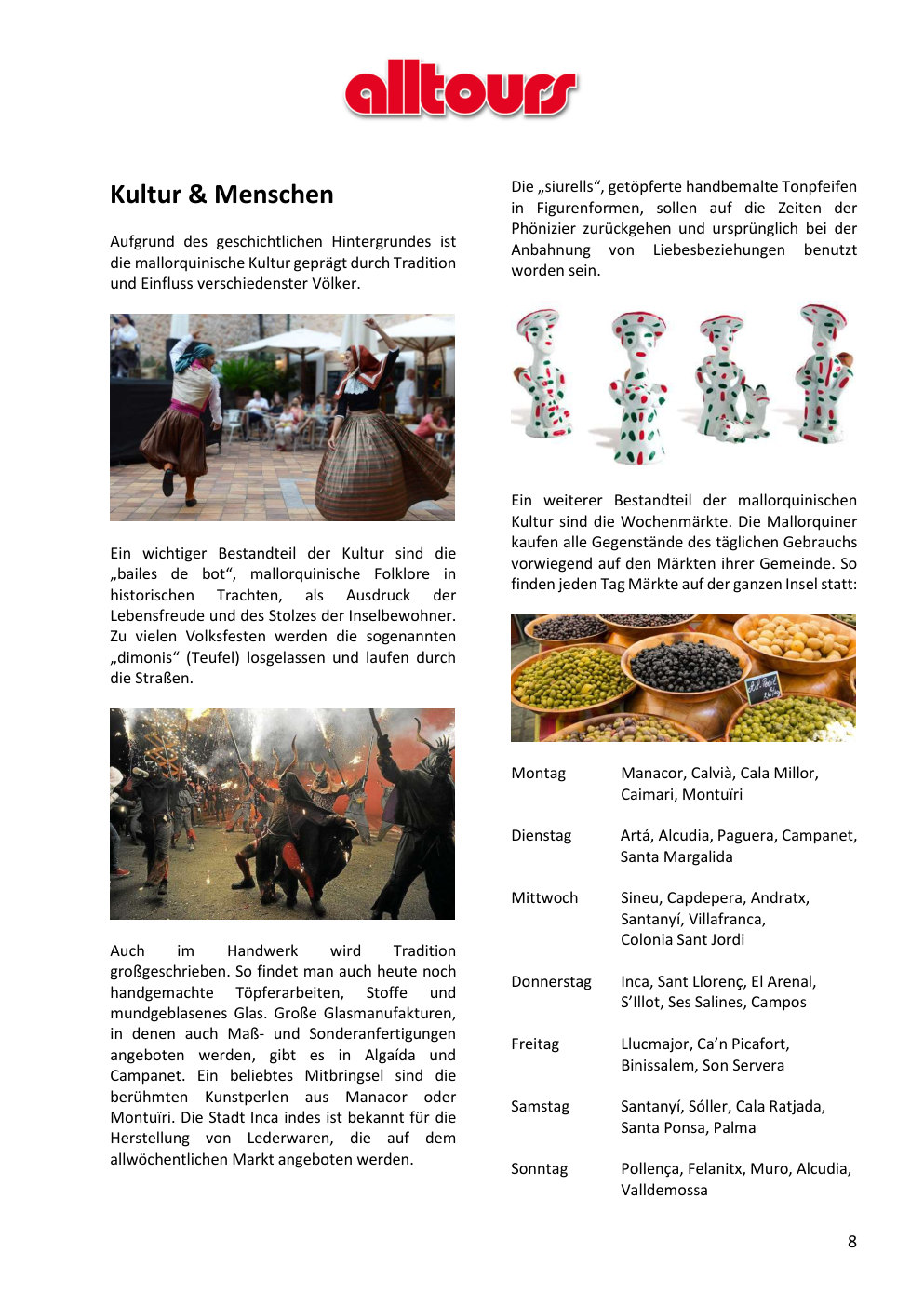 Infomappe Mallorca, Seite 8