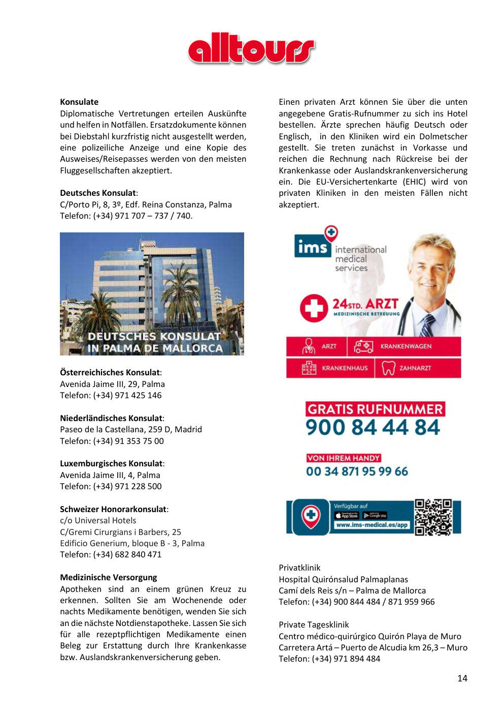 Infomappe Mallorca, Seite 14